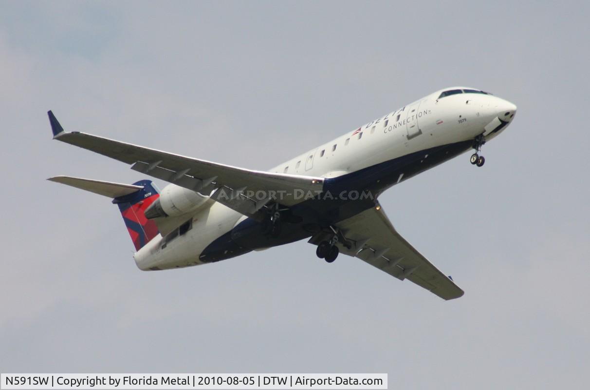 N591SW, 1995 Canadair CRJ-100ER (CL-600-2B19) C/N 7079, Skywest CRJ-100
