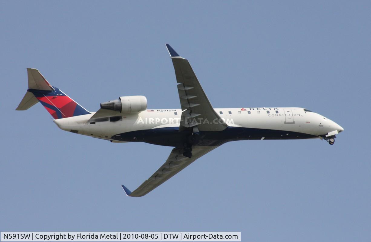 N591SW, 1995 Canadair CRJ-100ER (CL-600-2B19) C/N 7079, Skywest CRJ-100