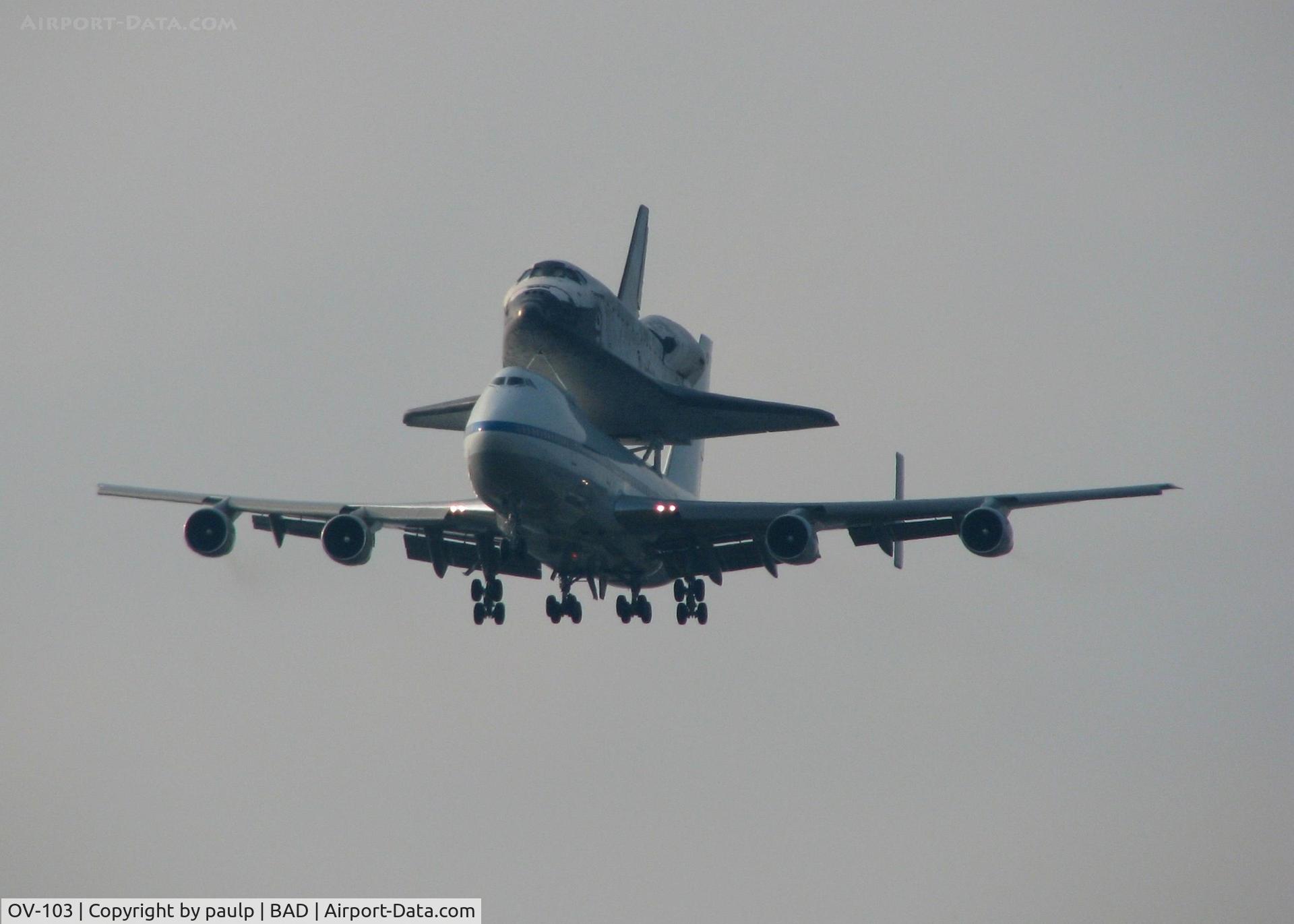 OV-103, 1983 Rockwell International Shuttle C/N 103, N911NA landing at Barksdale Air Force Base with Discovery for the night on its way back to Florida on 09/20/09.