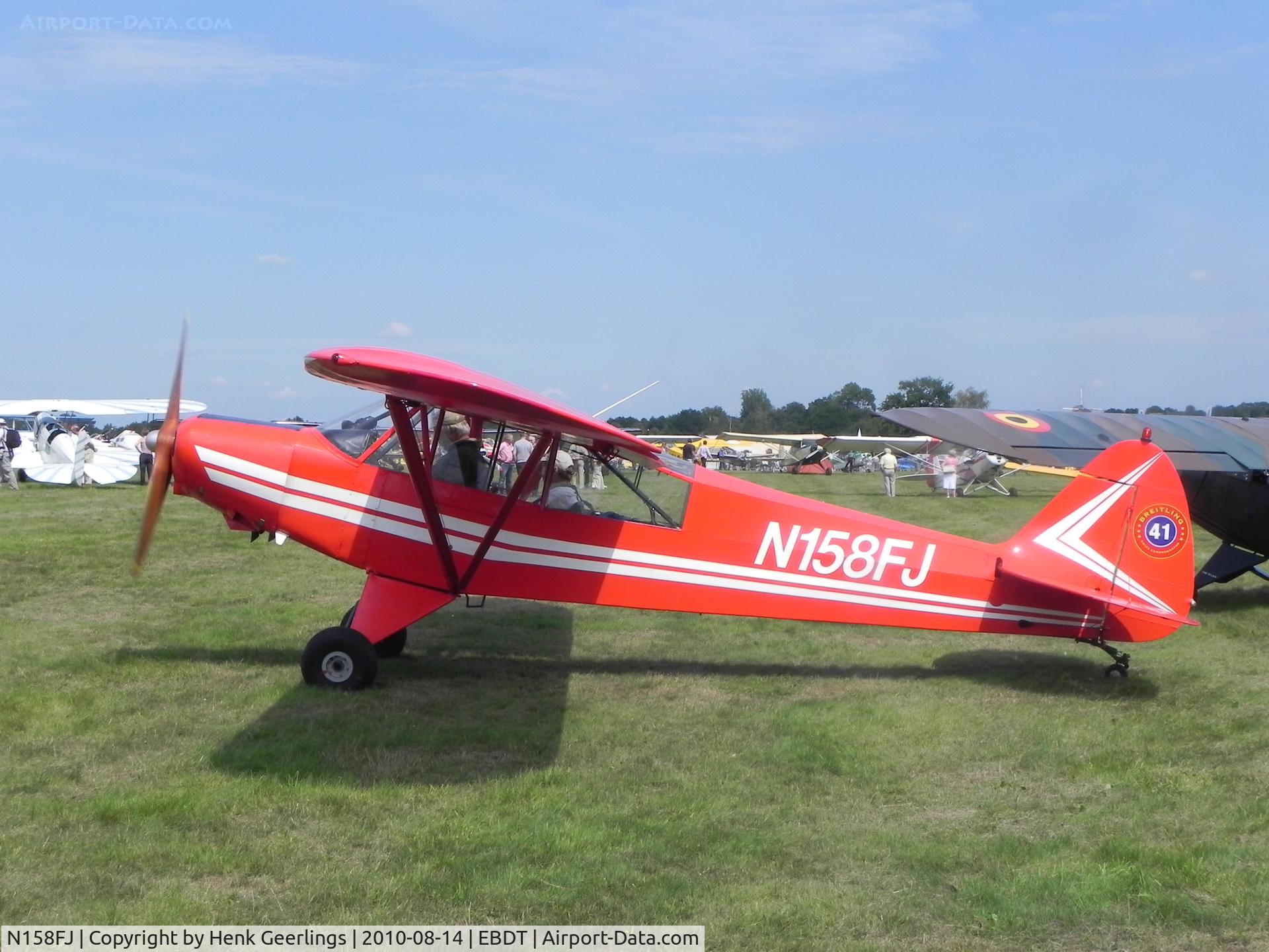 N158FJ, 1965 Piper PA-18-150 Super Cub C/N 18-8312, Schaffen - Diest , Belgium. Oldtimer Fly- In August 2010
