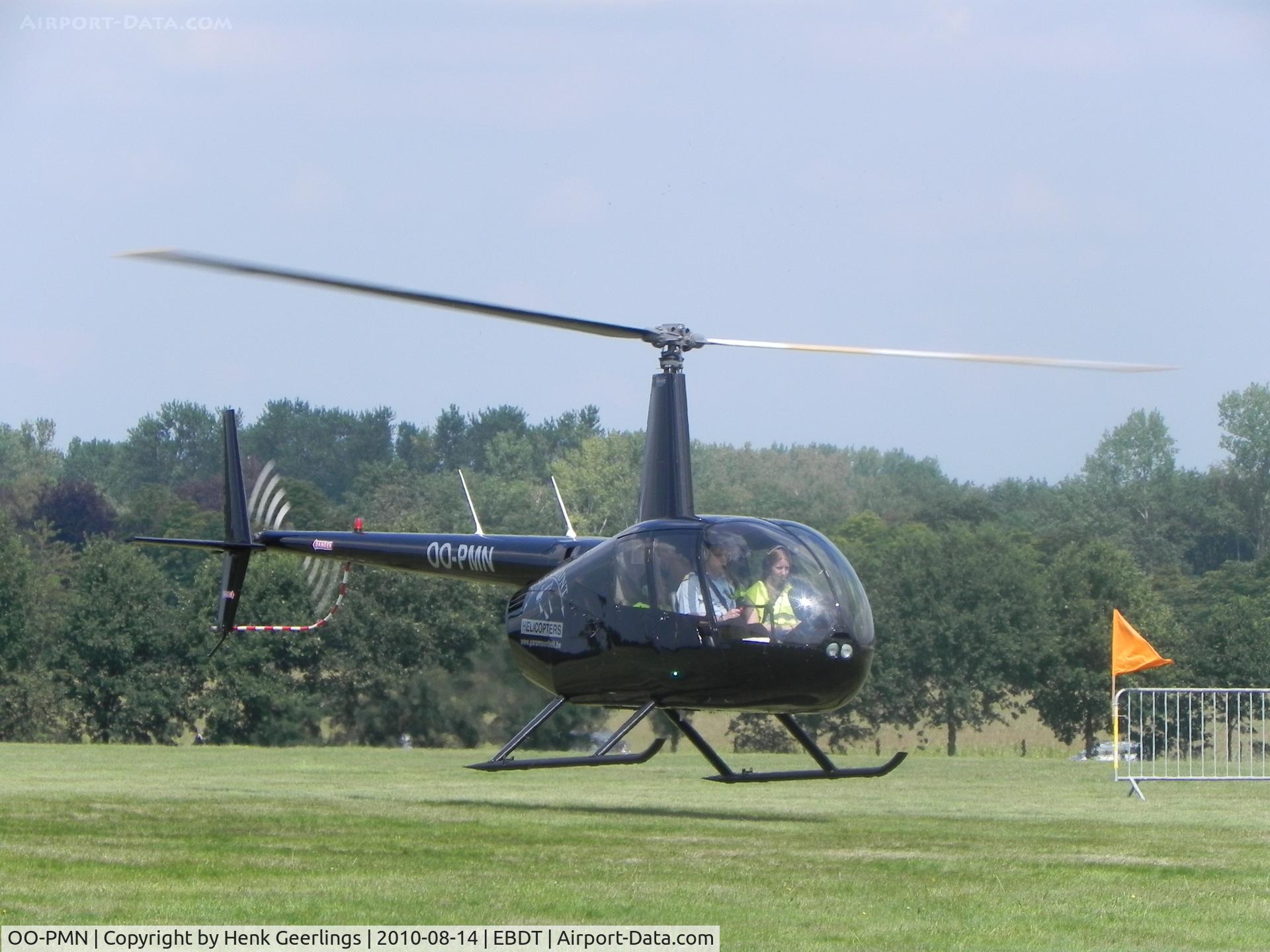 OO-PMN, 2010 Robinson R44 Raven I C/N 2059, Schaffen - Diest , Belgium. Oldtimer Fly- In August 2010