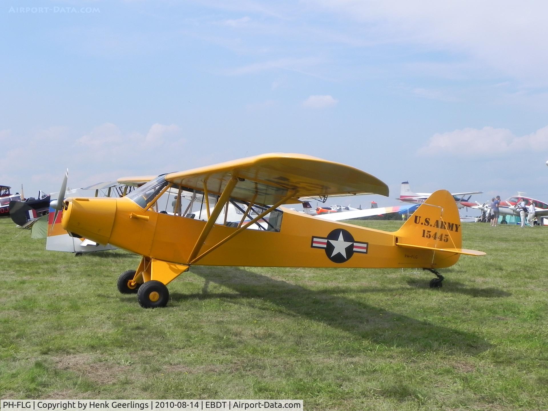 PH-FLG, 1952 Piper L-18C Super Cub C/N 18-1445, Schaffen - Diest , Belgium. Oldtimer Fly- In August 2010