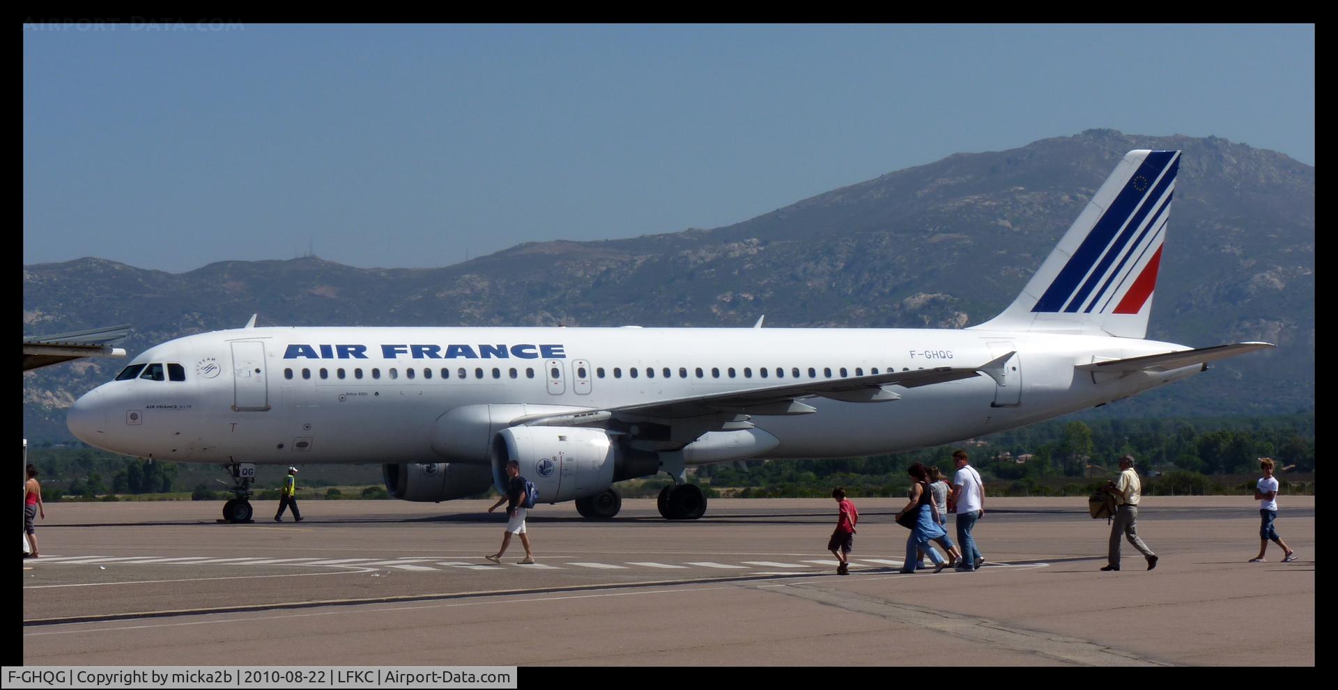 F-GHQG, 1991 Airbus A320-211 C/N 0155, Parked.