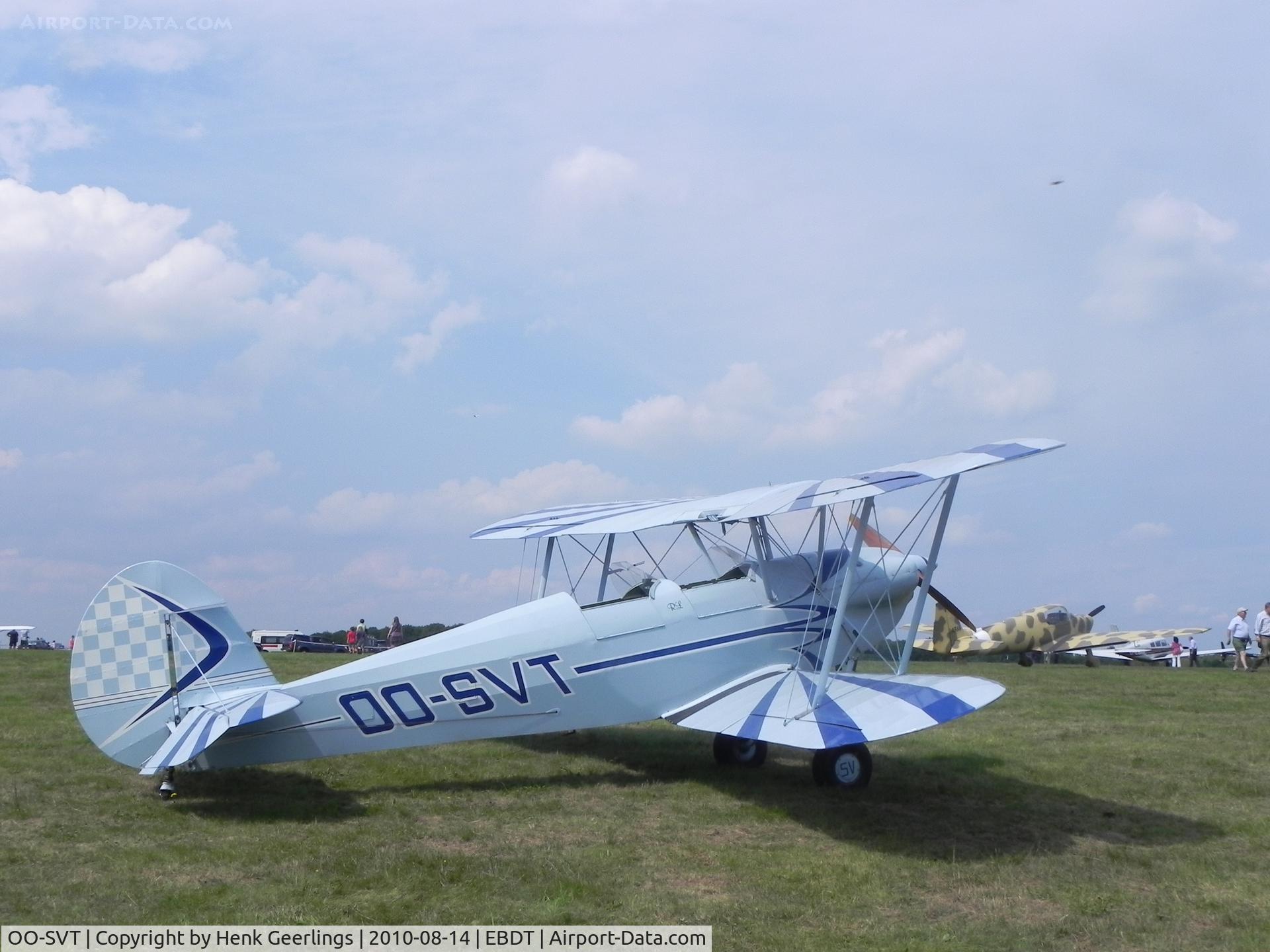 OO-SVT, Stampe-Vertongen SV-4A C/N 9, Schaffen - Diest , Belgium. Oldtimer Fly- In August 2010