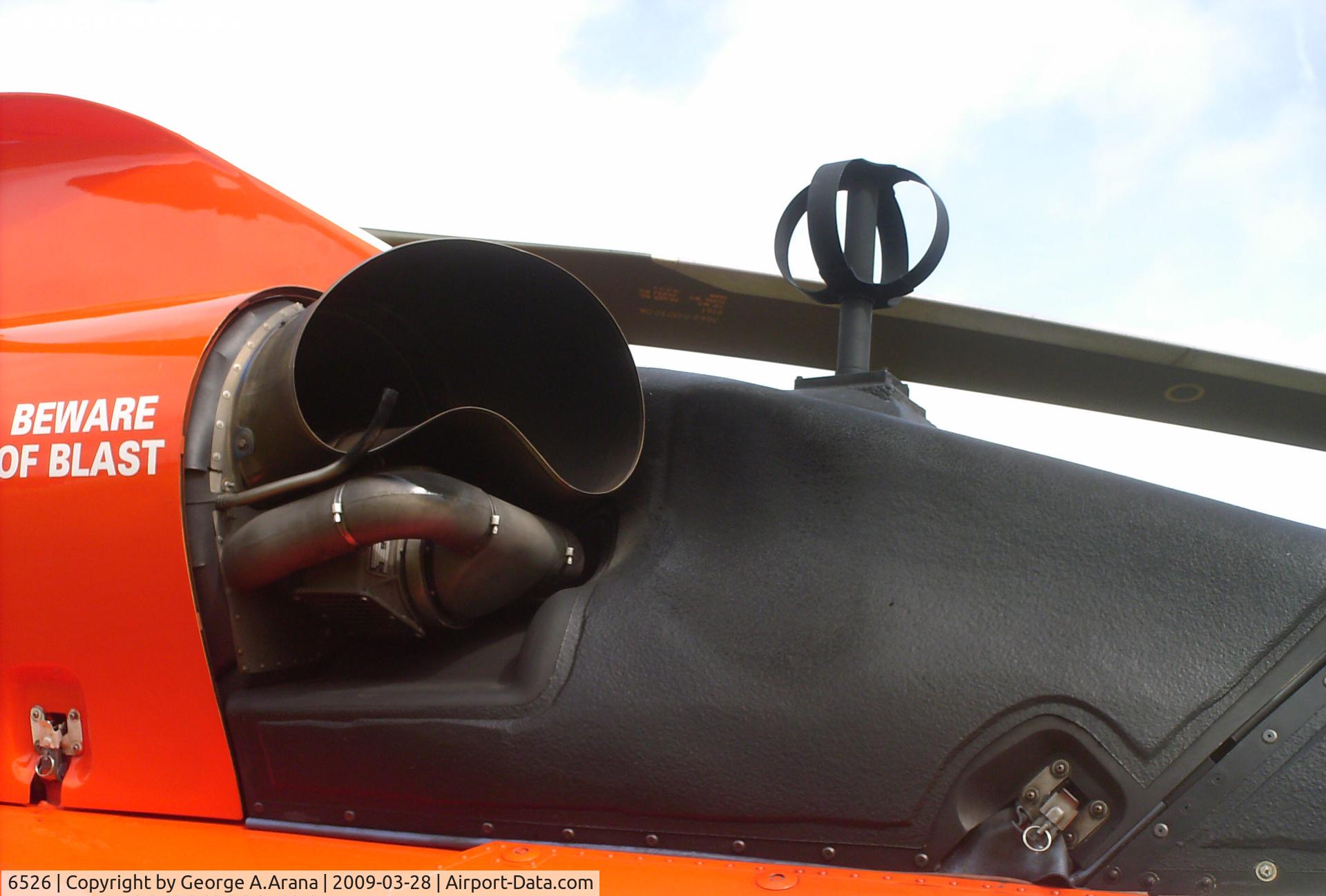 6526, Aerospatiale HH-65C Dolphin C/N 6044, Port Turbomeca Arriel 2C2CG turbine exhaust