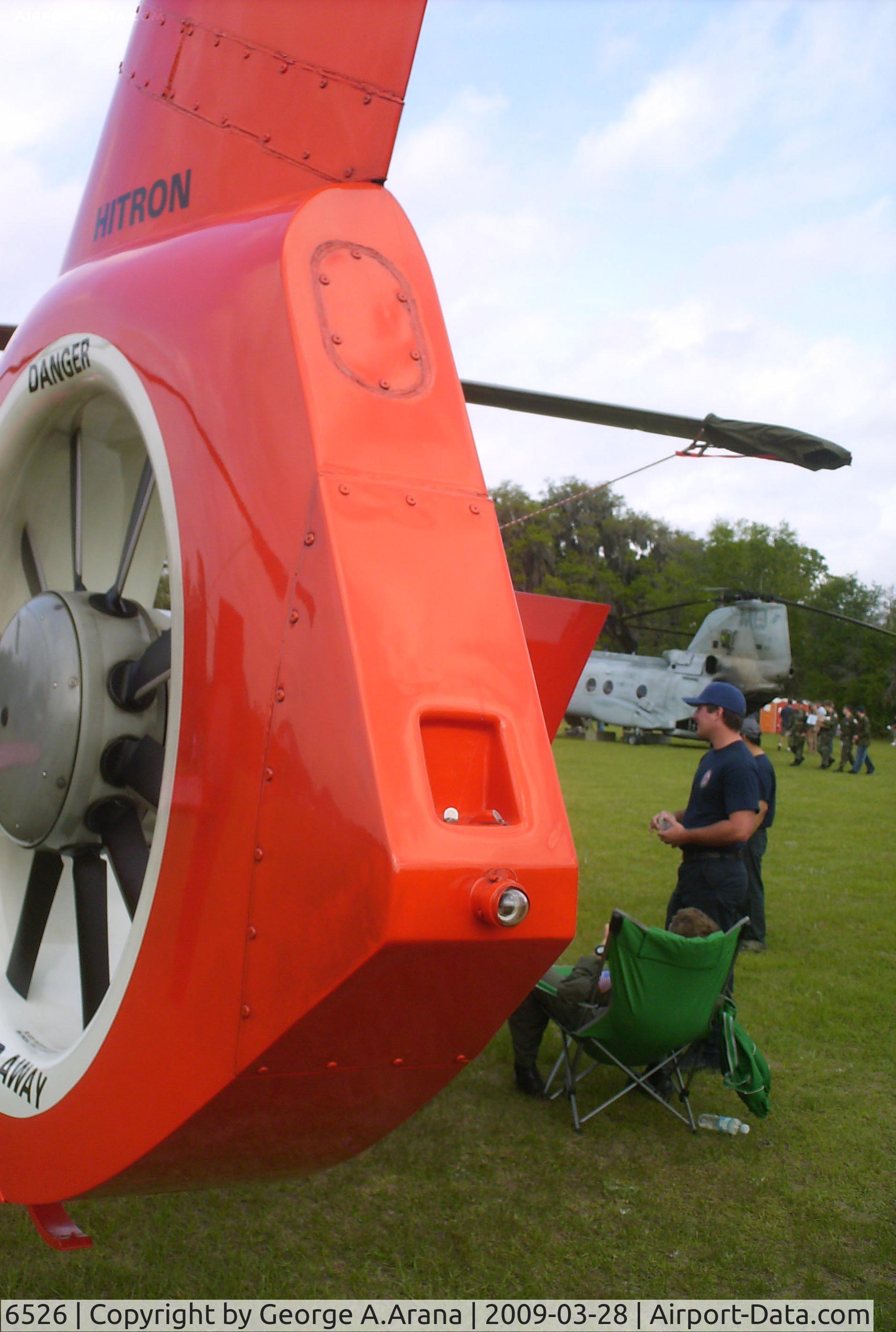 6526, Aerospatiale HH-65C Dolphin C/N 6044, Fenestron tail rotor as viewed from the rear