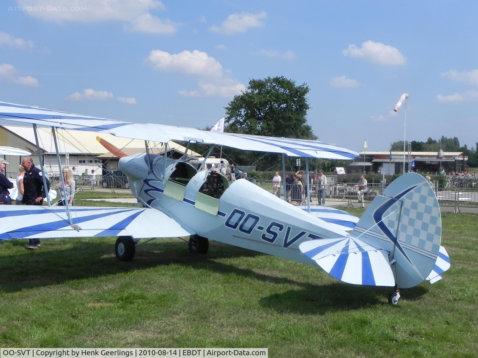 OO-SVT, Stampe-Vertongen SV-4A C/N 9, Schaffen - Diest , Belgium. Oldtimer Fly- In August 2010