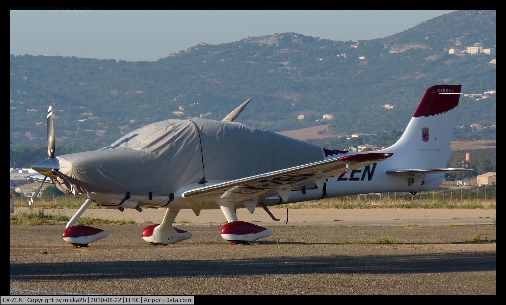 LX-ZEN, 2008 Cirrus SR22 C/N 2972, Parked.