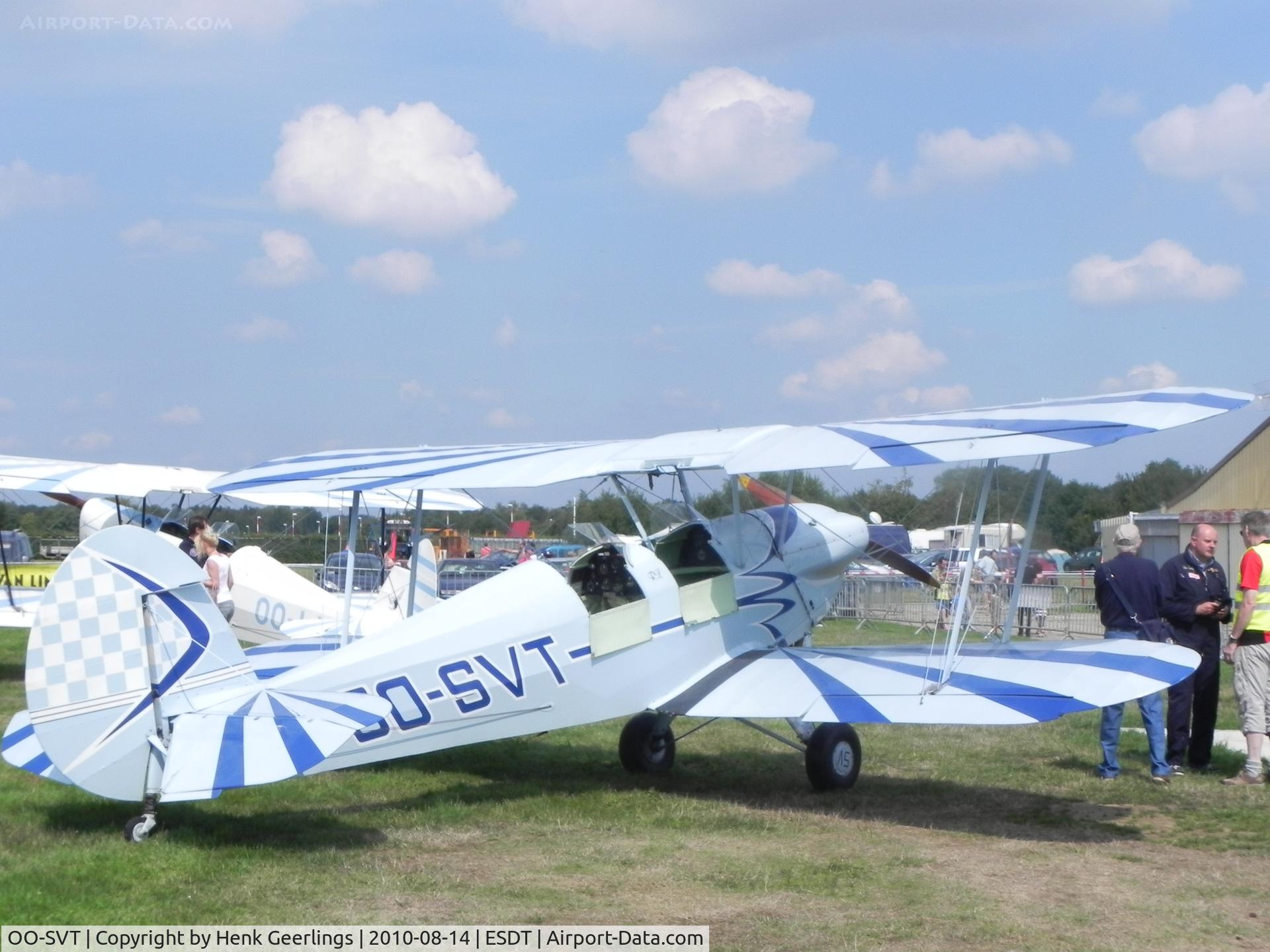 OO-SVT, Stampe-Vertongen SV-4A C/N 9, Schaffen - Diest , Belgium. Oldtimer Fly- In August 2010