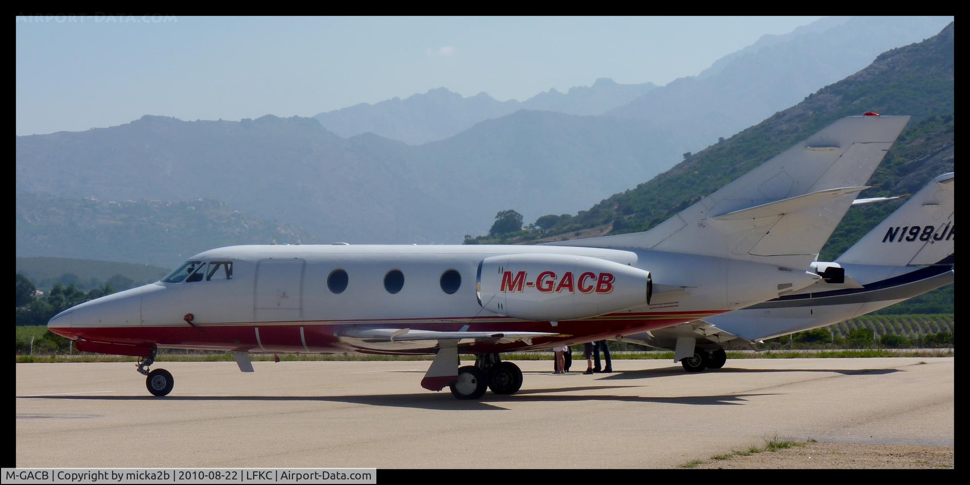 M-GACB, 1974 Dassault Falcon 10 C/N 22, Parked.