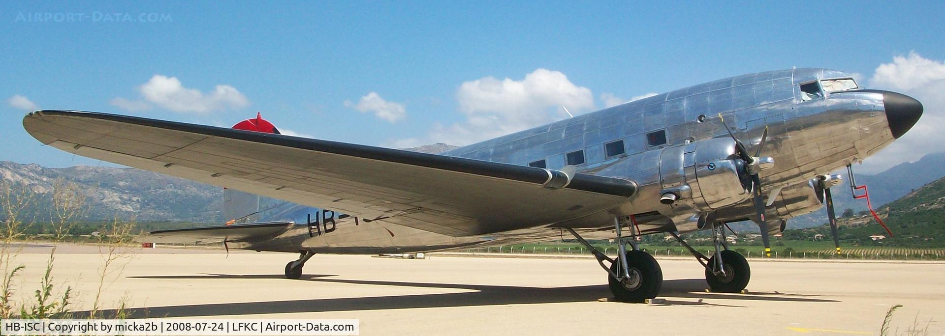 HB-ISC, 1943 Douglas DC-3C-S1C3G (C-47A) C/N 9995, Parked.