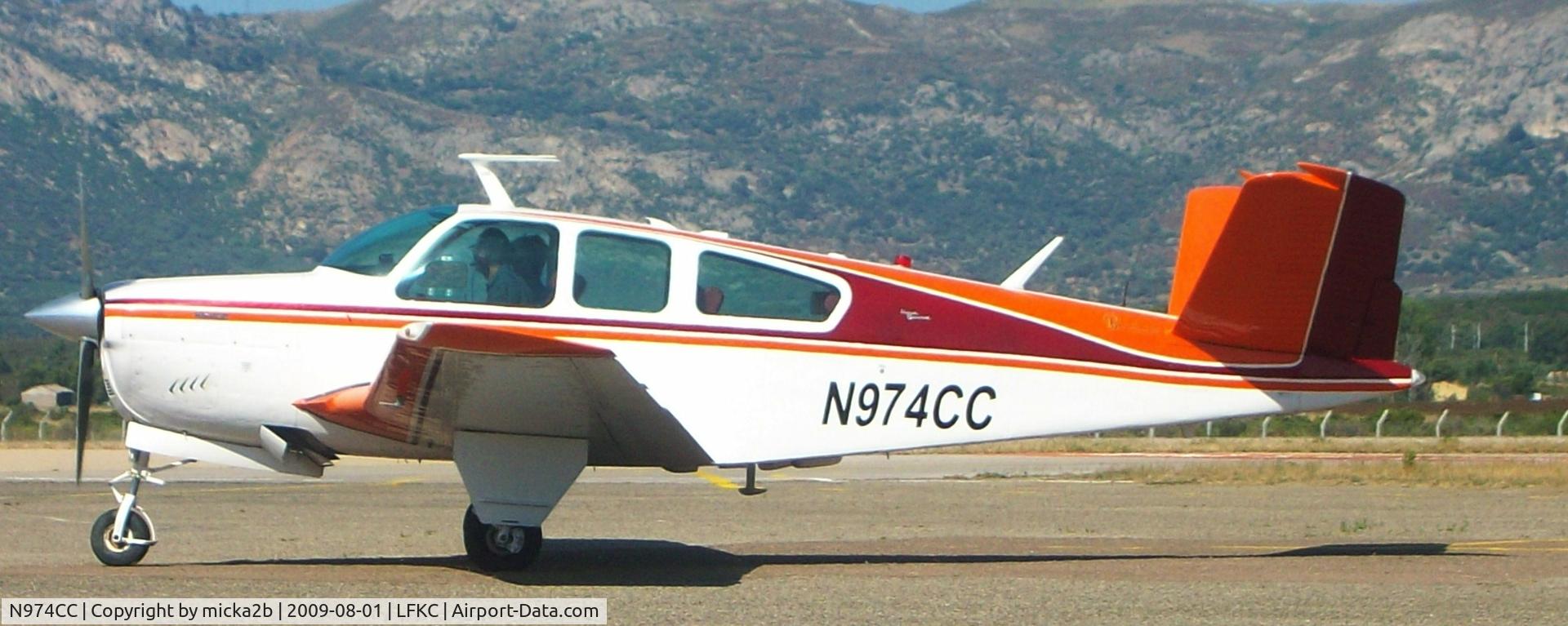 N974CC, 1964 Beech S35 Bonanza C/N D-7498, Departure to 36 for Take Off.