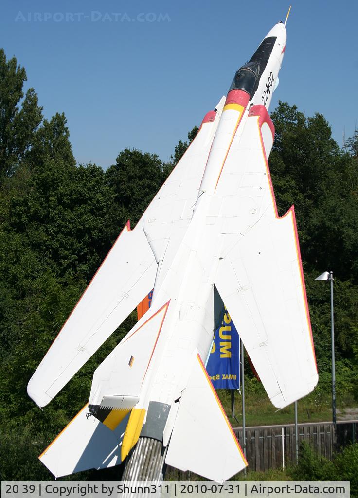 20 39, Mikoyan-Gurevich MiG-23BN C/N 0393211087, S/n 03933211087 - West Germany Air Force MiG-23BN preserved inside Technik Museum Speyer with fake code as '22+02'