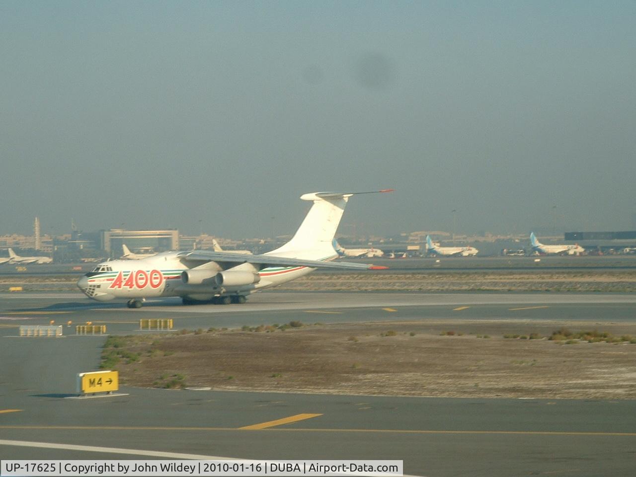 UP-17625, 1983 Ilyushin Il-76TD C/N 0033446350, Seen taxying at Dubai Airport