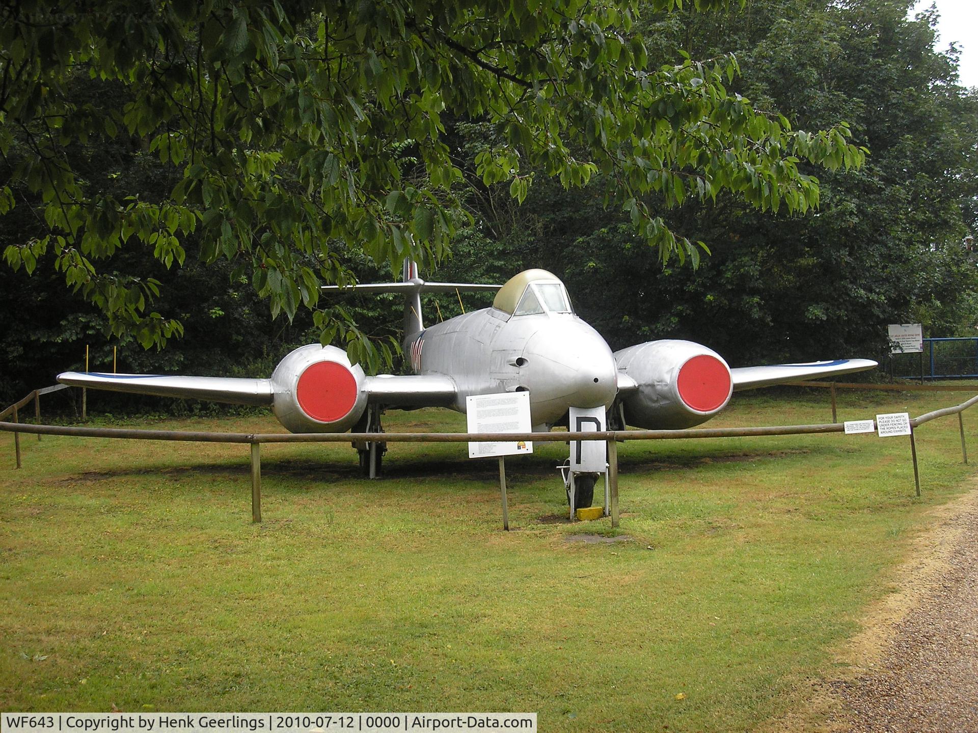 WF643, 1951 Gloster Meteor F.8 C/N Not found WF643, Norfolk & Suffolk Aviation Museum, Flixton , UK July 2010
