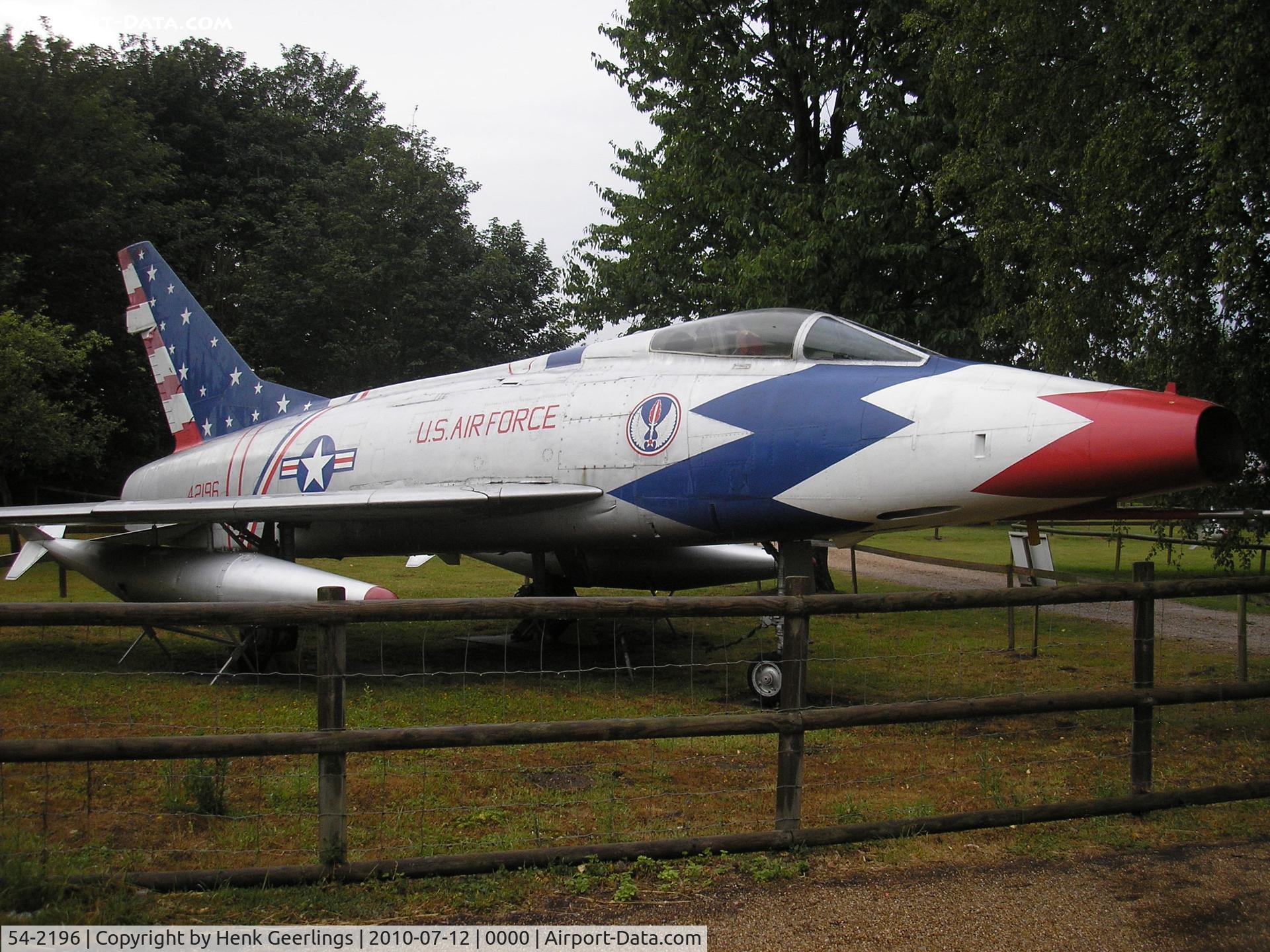 54-2196, 1956 North American F-100D Super Sabre C/N 223-76, Norfolk & Suffolk Aviation Museum, Flixton , UK July 2010