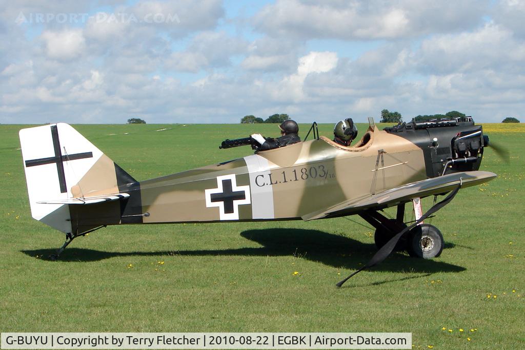 G-BUYU, 1995 Bowers Fly Baby 1A C/N PFA 016-12222, 1995 Nugent Ja BOWERS FLY BABY 1A, c/n: PFA 016-12222 at 2010 Sywell Airshow
