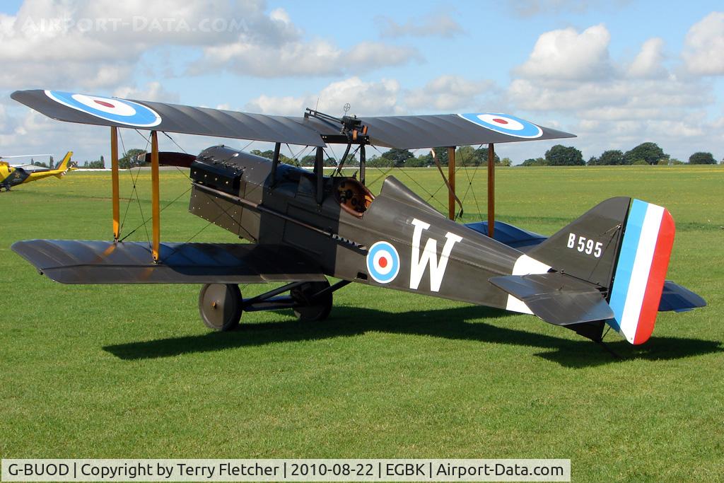 G-BUOD, 1995 Royal Aircraft Factory SE-5A Replica C/N PFA 020-10474, 1995 Waldron Md REPLICA SE5A, c/n: PFA 020-10474 marked B595 at 2010 Sywell Airshow