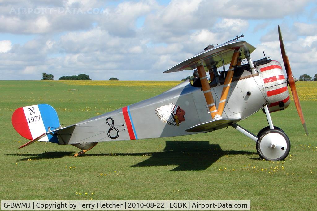 G-BWMJ, 1981 Nieuport 17 Scout Replica C/N PFA 121-12351, 1981 Gauld-galliers R And Day Lj REPLICA NIEUPORT SCOUT 17/23, c/n: PFA 121-12351 wears Serials N1977 at 2010 Sywell Airshow