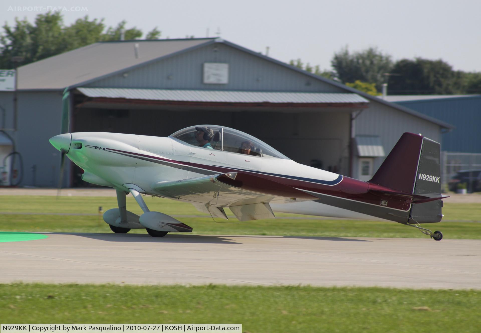 N929KK, 2002 Vans RV-4 C/N 1195, RV-4