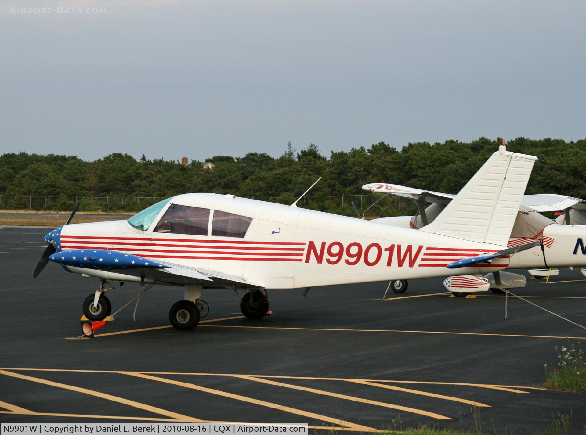 N9901W, 1967 Piper PA-28-140 C/N 28-23421, Smart-looking 1967 Cherokee decked out in a patriotic livery.