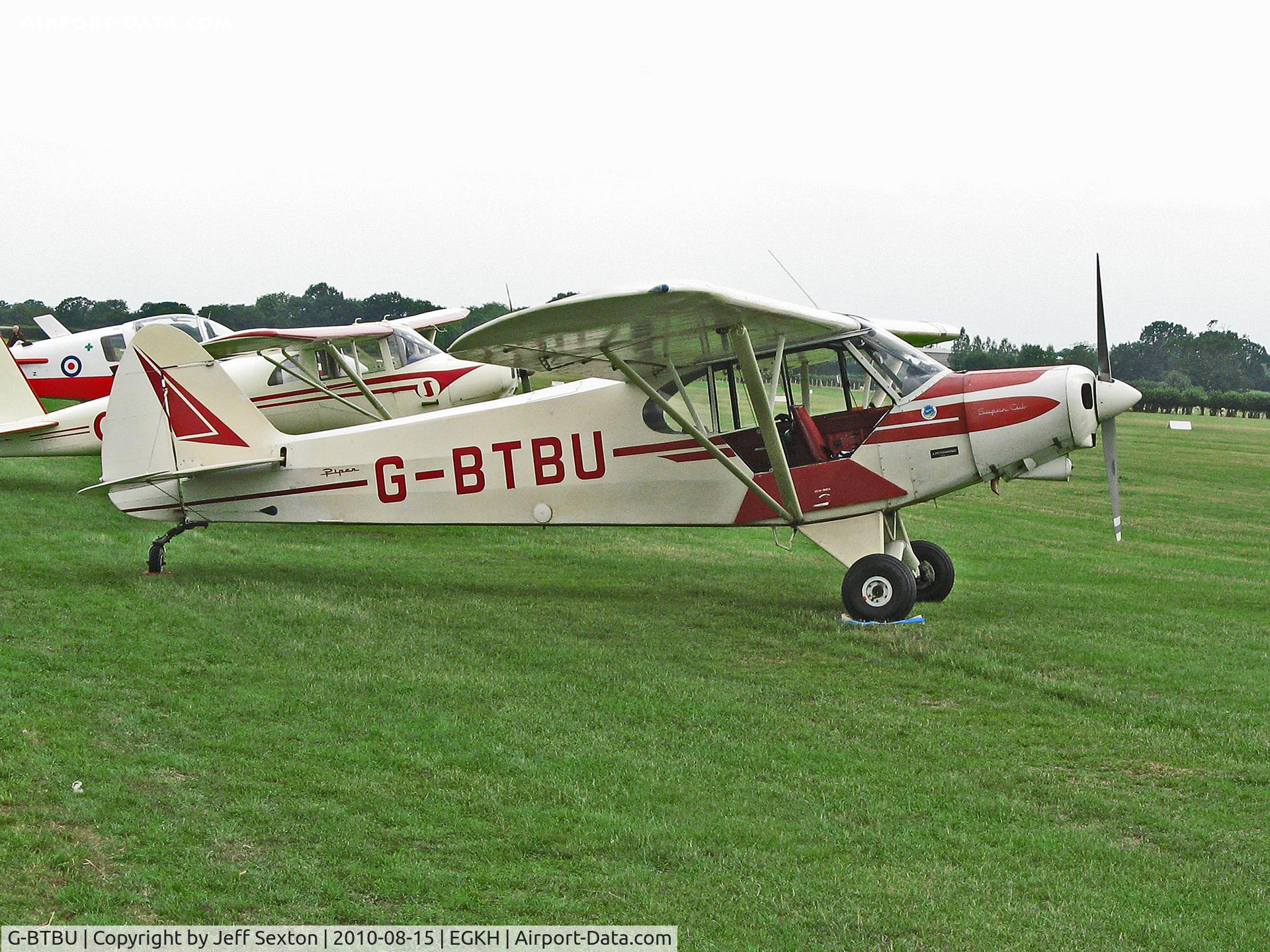 G-BTBU, 1974 Piper PA-18-150 Super Cub C/N 18-7509010, 1974 Piper PA-18-150 on static display at Headcorn Military Vehicle and Vintage Aircraft Weekend