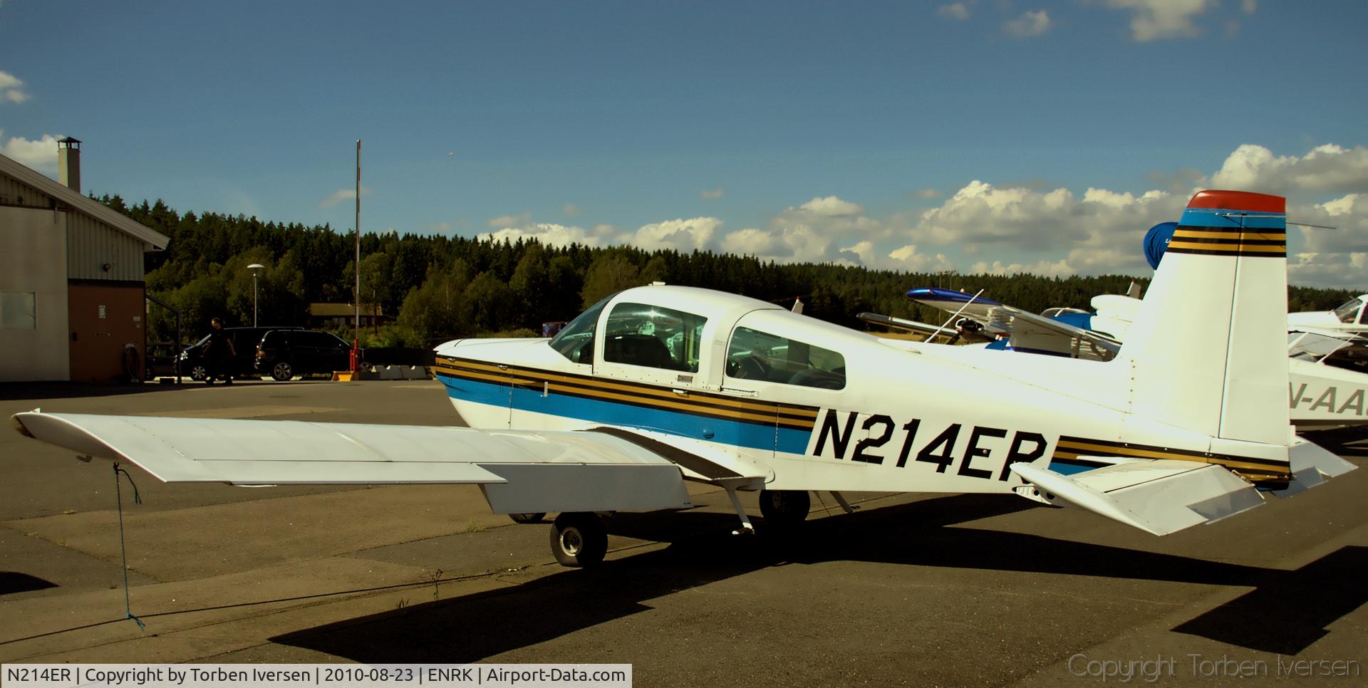 N214ER, 1992 American General AG-5B Tiger C/N 10107, N214ER At small airfield in Norway