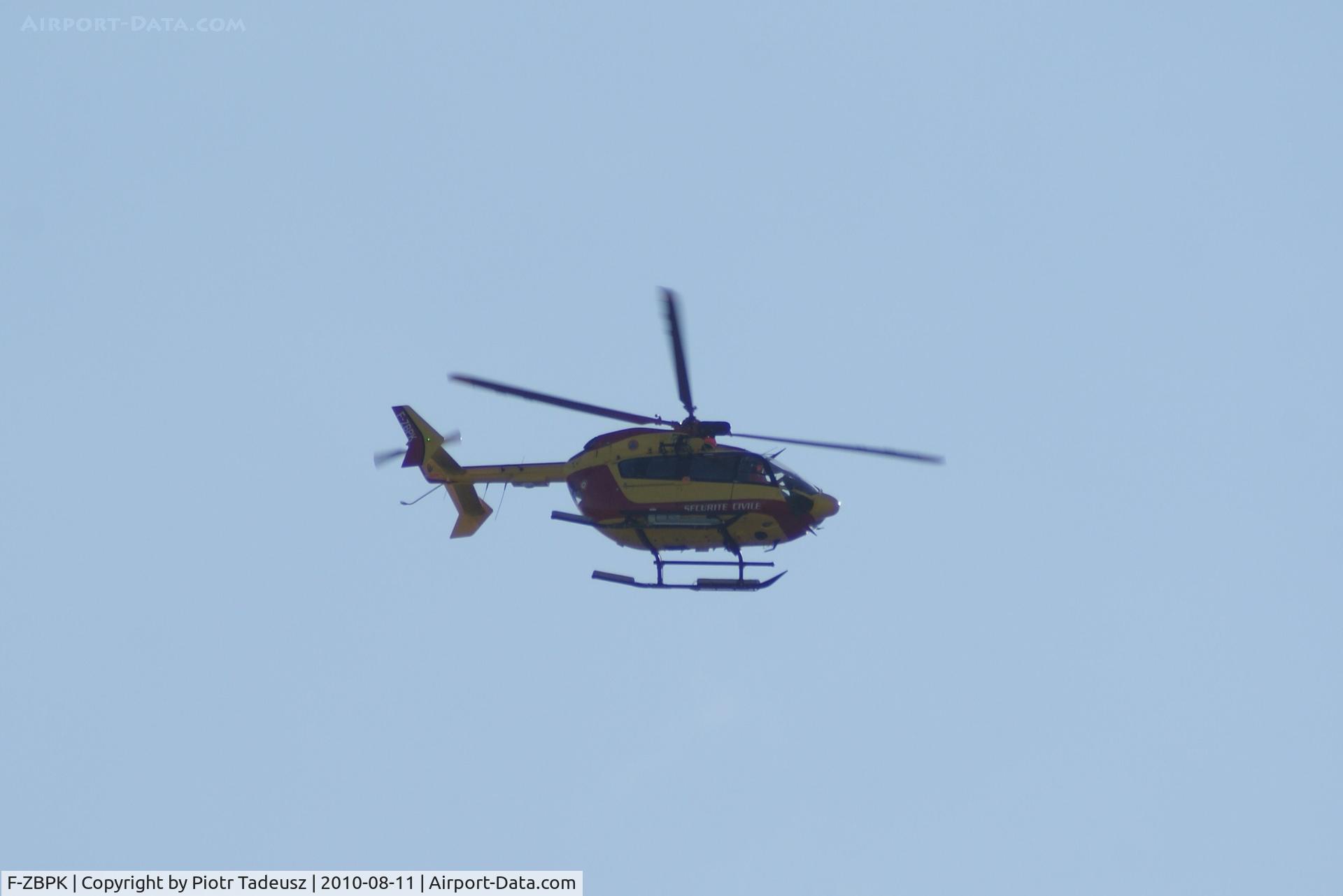 F-ZBPK, Eurocopter-Kawasaki EC-145 (BK-117C-2) C/N 9020, over St. Michele, France