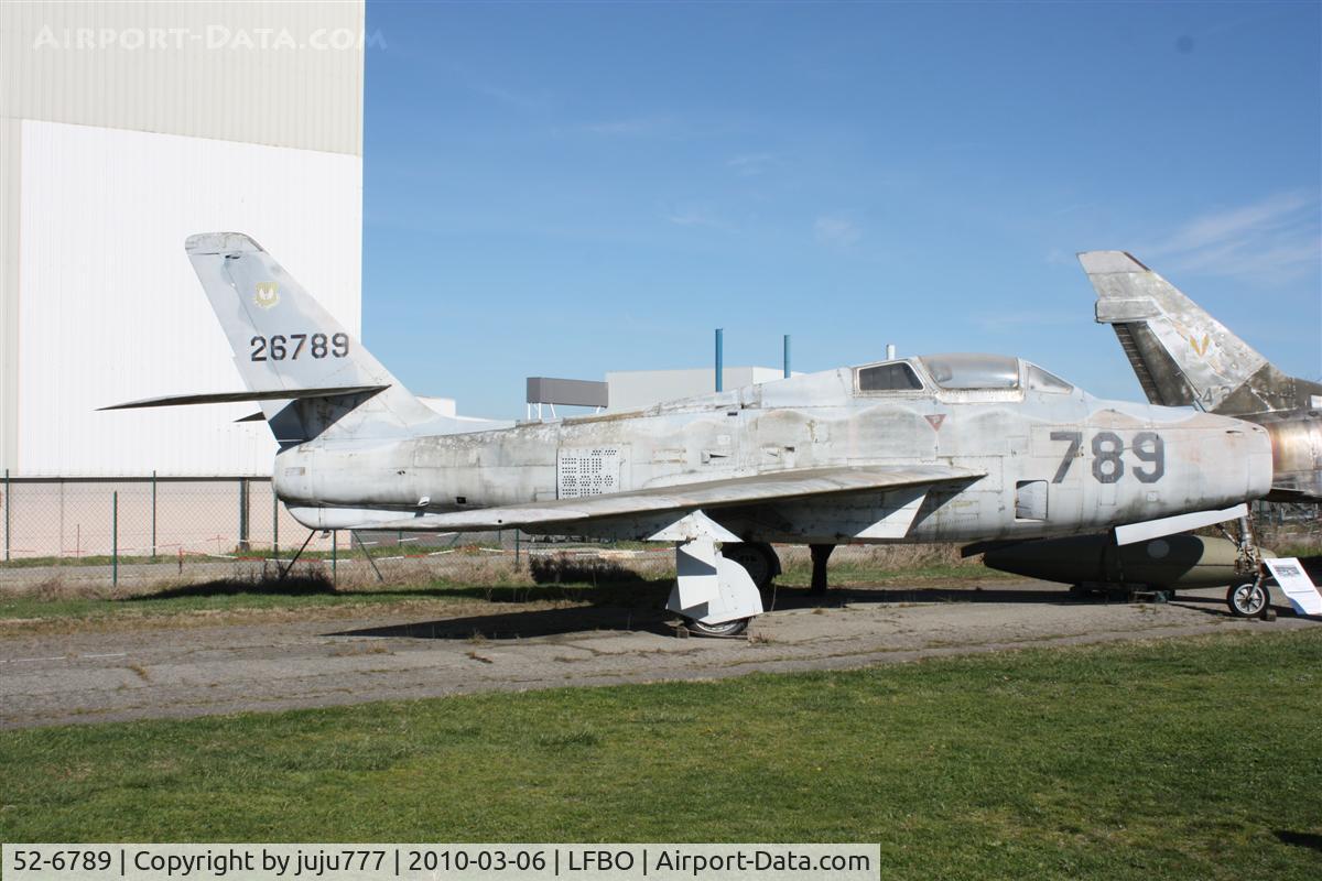 52-6789, 1952 Republic F-84F Thunderstreak C/N Not found 52-6789, on display at Ailes Anciennes Toulouse