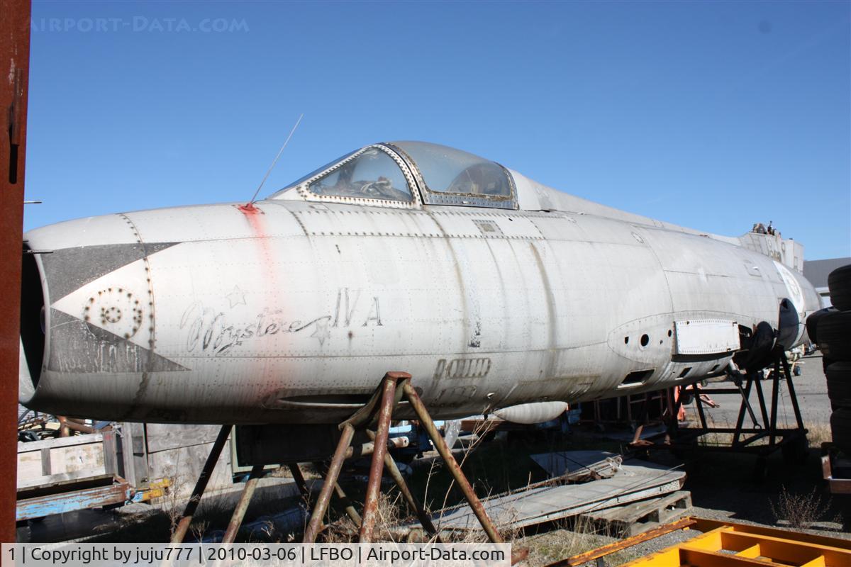 1, Dassault Mystere IVA C/N 1, on display at Ailes Anciennes Toulouse