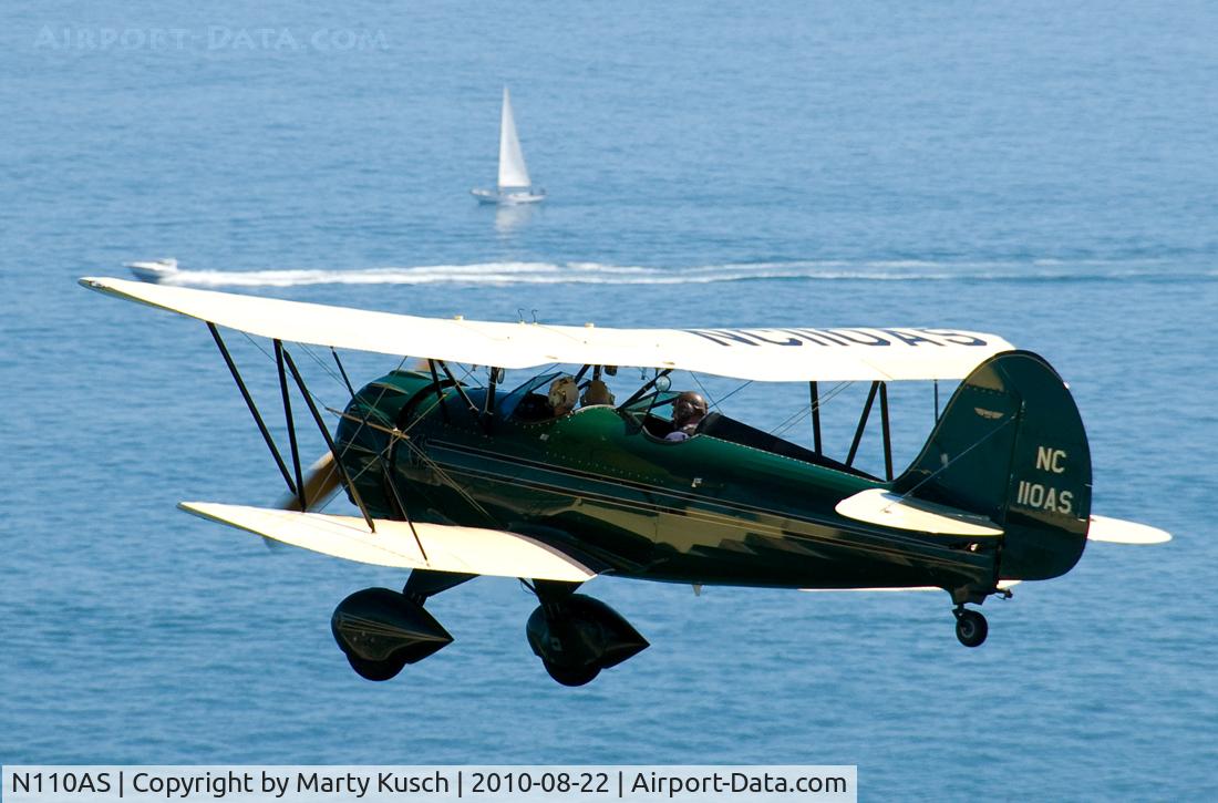 N110AS, 2005 Waco YMF-F5C C/N F5C110, Cruising the beach.