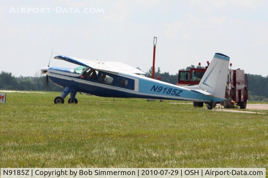 N9185Z, 1966 Helio H-295-1200 Super Courier C/N 1228, Departing Airventure 2010 - Oshkosh, Wisconsin