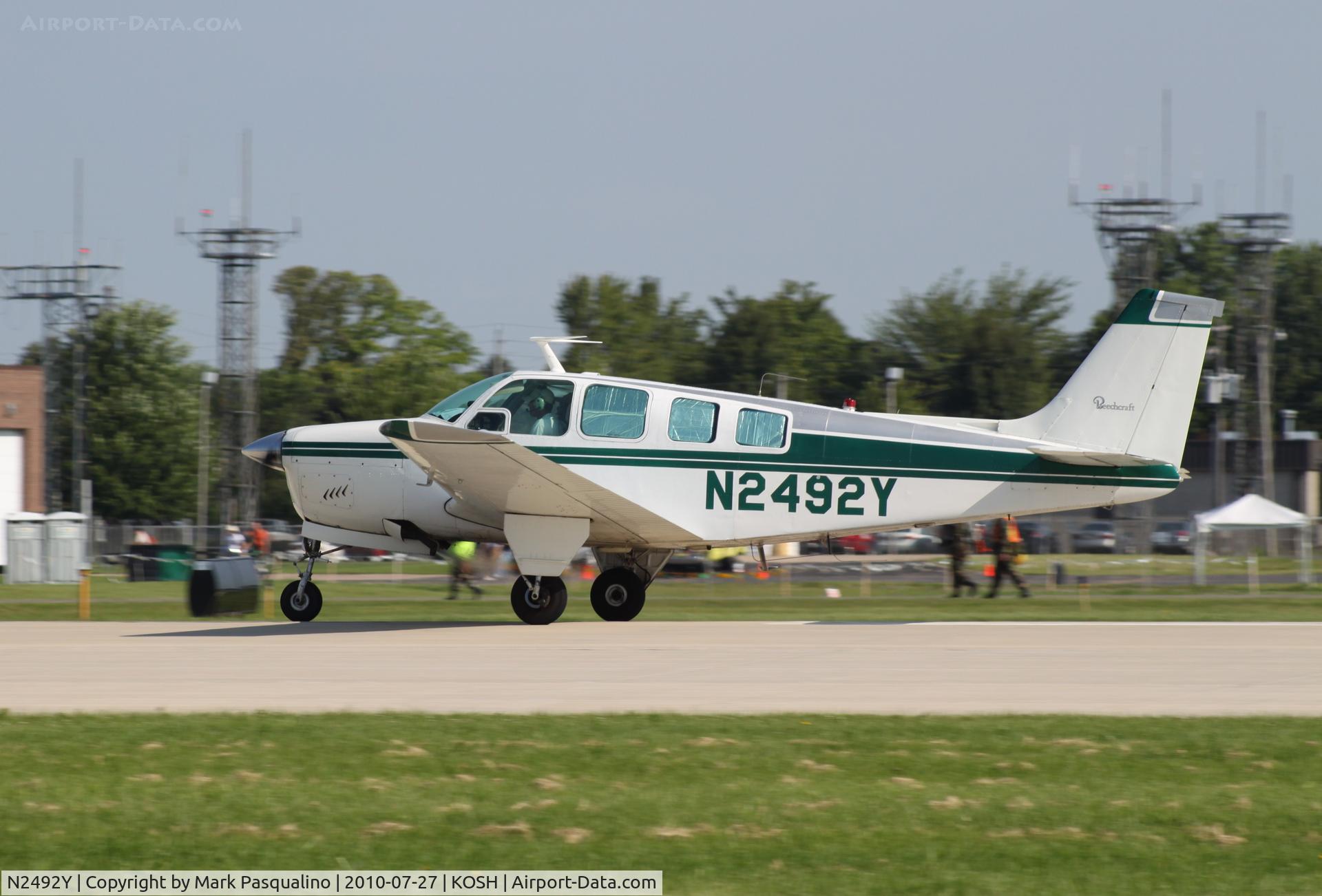 N2492Y, 1968 Beech 36 Bonanza C/N E-74, Beech 36