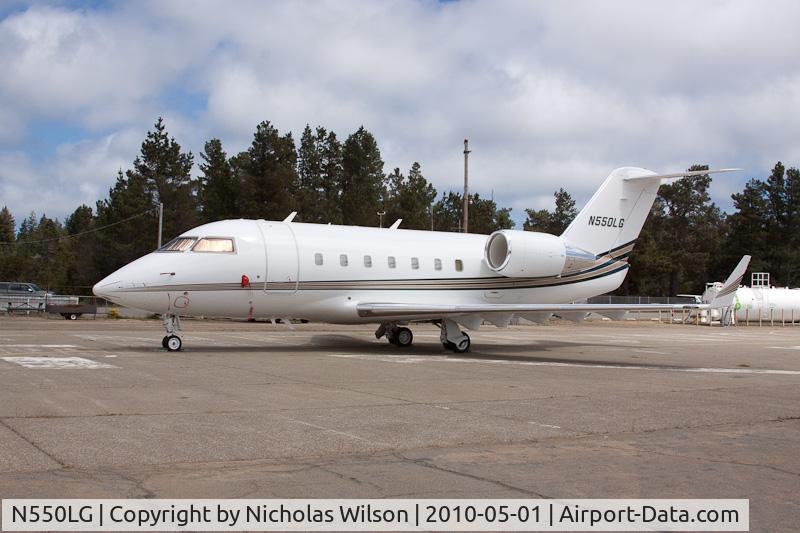 N550LG, 1993 Canadair Challenger 601-3A (CL-600-2B16) C/N 5127, At Mendocino County Airport, Little River, California,