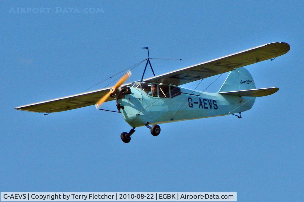 G-AEVS, 1937 Aeronca 100 C/N AB114, 1937 Aeronautical Corporation Of Gb Ltd AERONCA 100, c/n: AB114 at 2010 Sywell Airshow