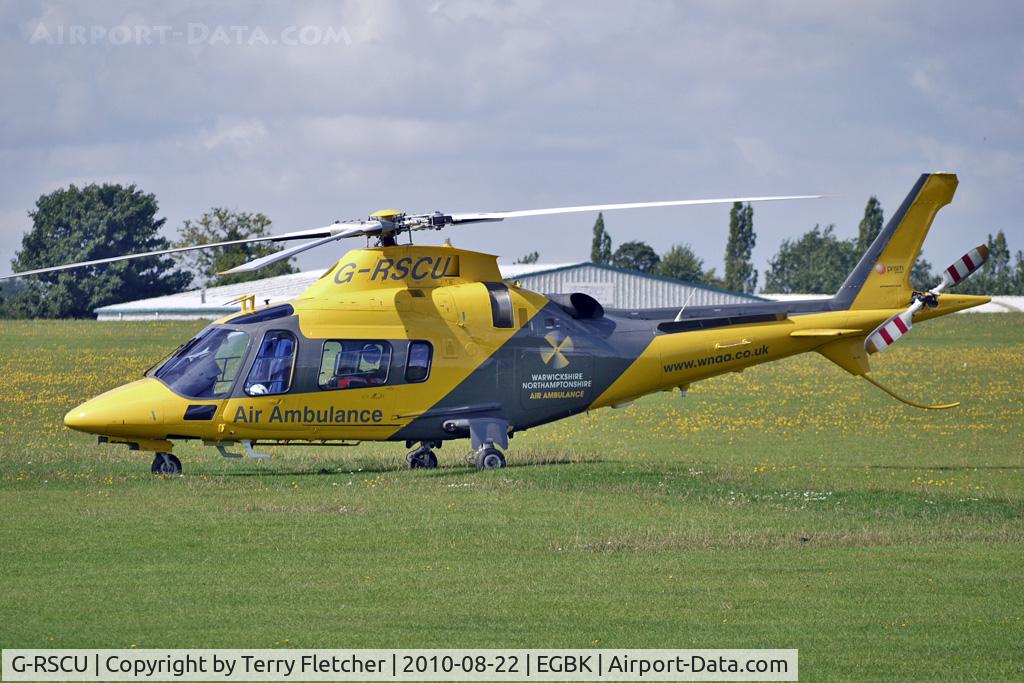 G-RSCU, 2009 Agusta A-109E Power C/N 11777, AGUSTA SPA 
Type: AGUSTA A109E 
Serial No.: 11777 
Air Ambulance for Warwickshire and Northamptonshire  at 2010 Sywell Airshow