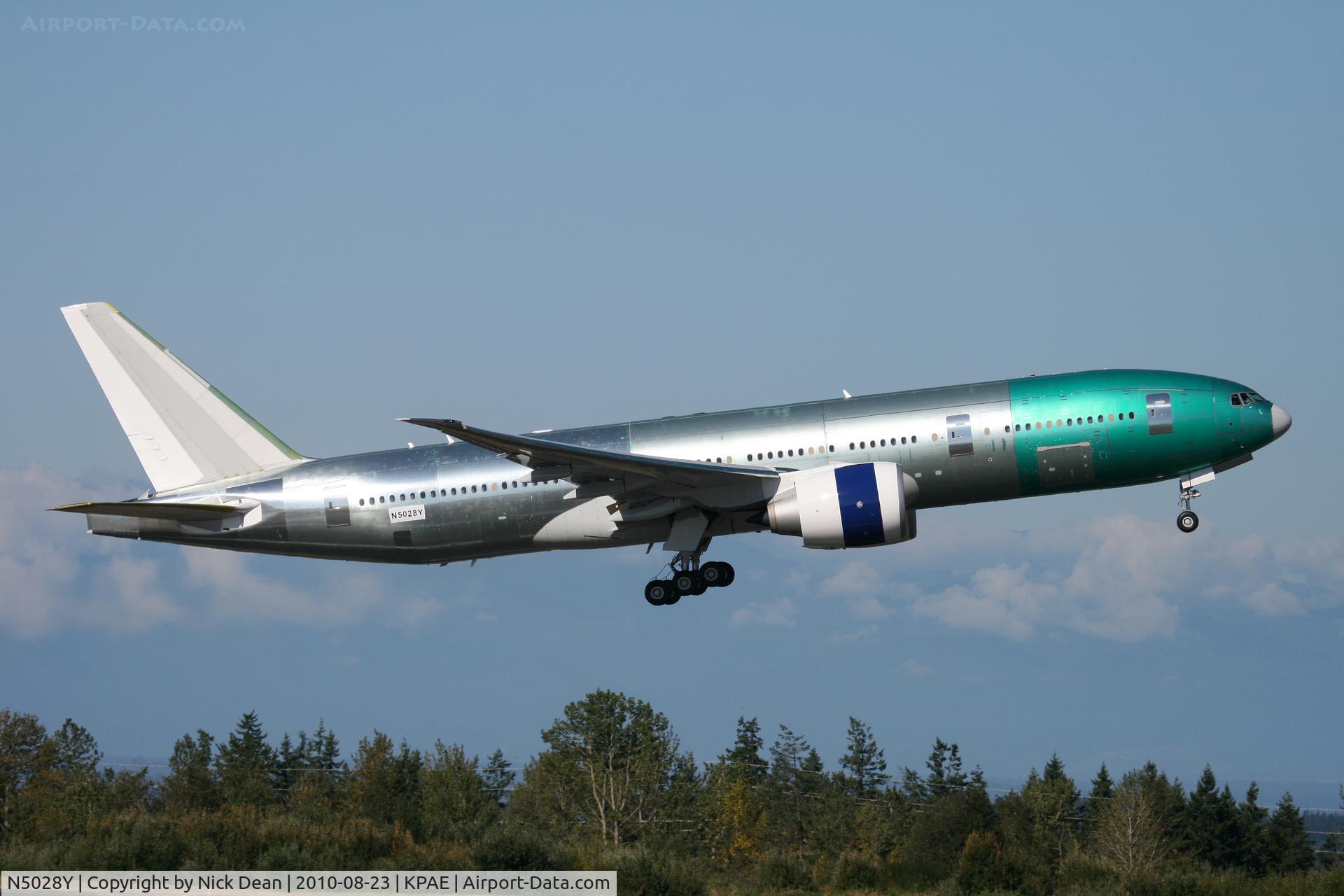 N5028Y, 2010 Boeing 777-2KQ/LR C/N 40753, KPAE Boeing 96 Boeing 777 BBJ will become VP-CAL