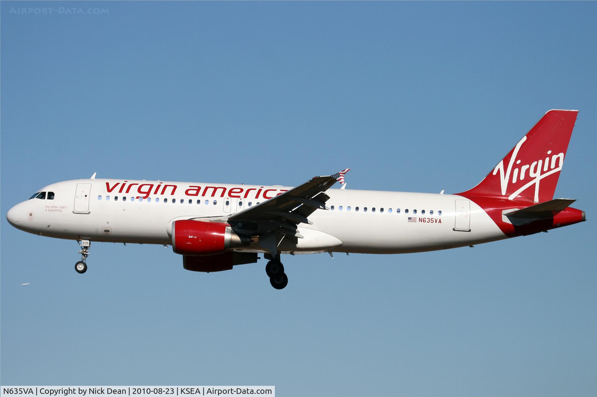 N635VA, 2008 Airbus A320-214 C/N 3398, KSEA