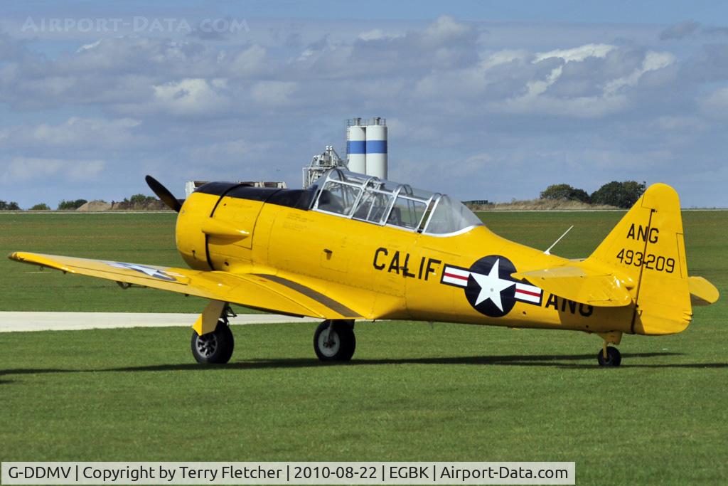 G-DDMV, 1952 North American T-6G Texan C/N 168-313, 1952 North American Aviation Inc T-6G, c/n: 168-313 wears Serial 4932090 at 2010 Sywell Airshow