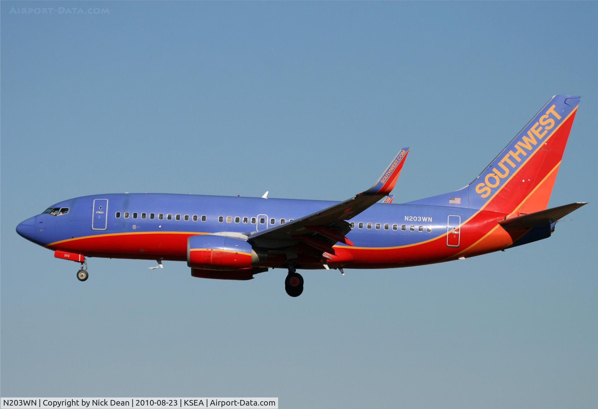 N203WN, 2005 Boeing 737-7H4 C/N 32483, KSEA