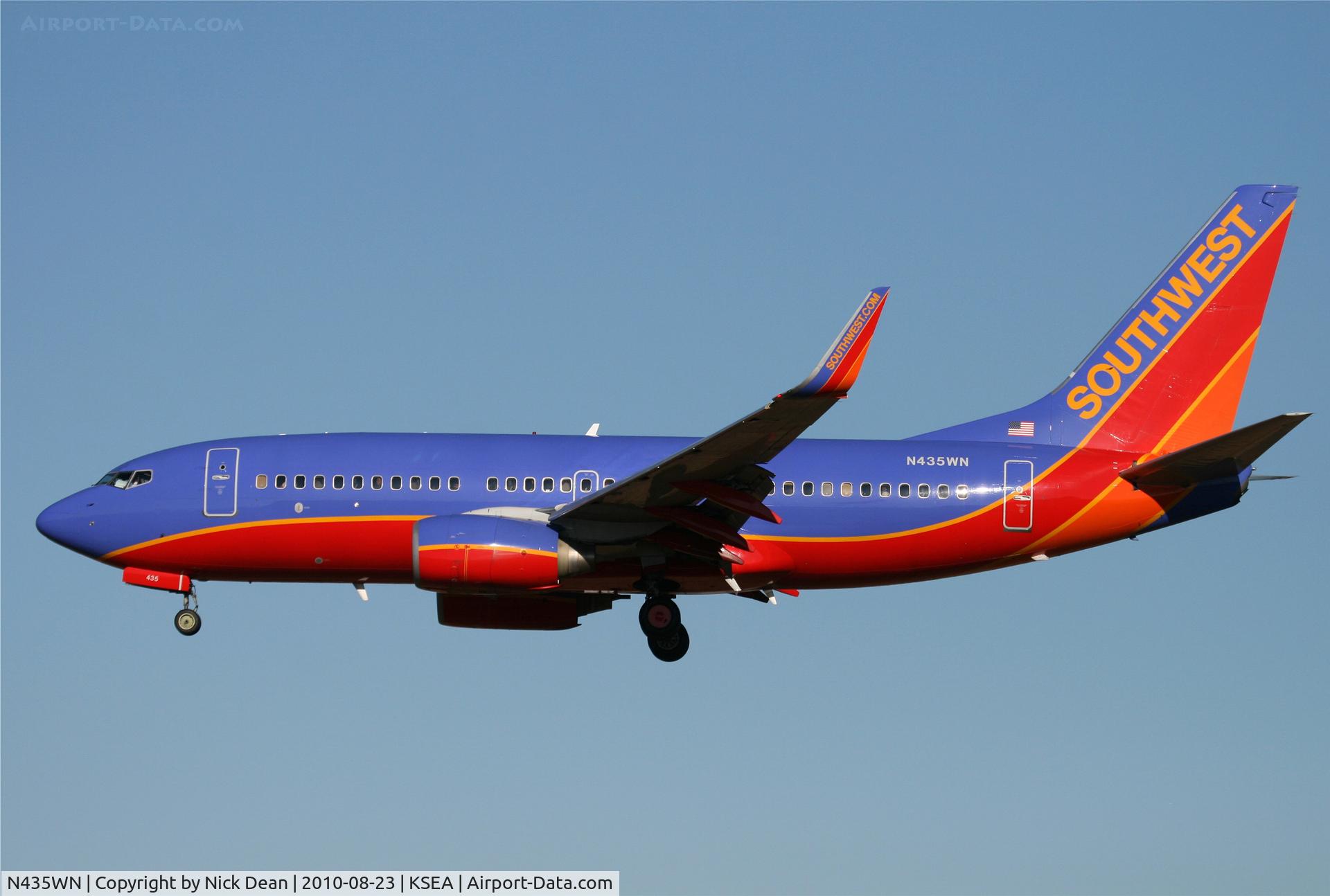 N435WN, 2003 Boeing 737-7H4 C/N 32455, KSEA