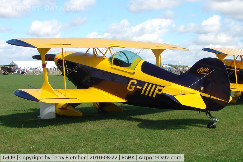 G-IIIP, 1984 Pitts S-1D Special C/N PFA 009-10195, PITTS S-1D 
Serial No.: PFA 009-10195 
displaying at 2010 Sywell Airshow