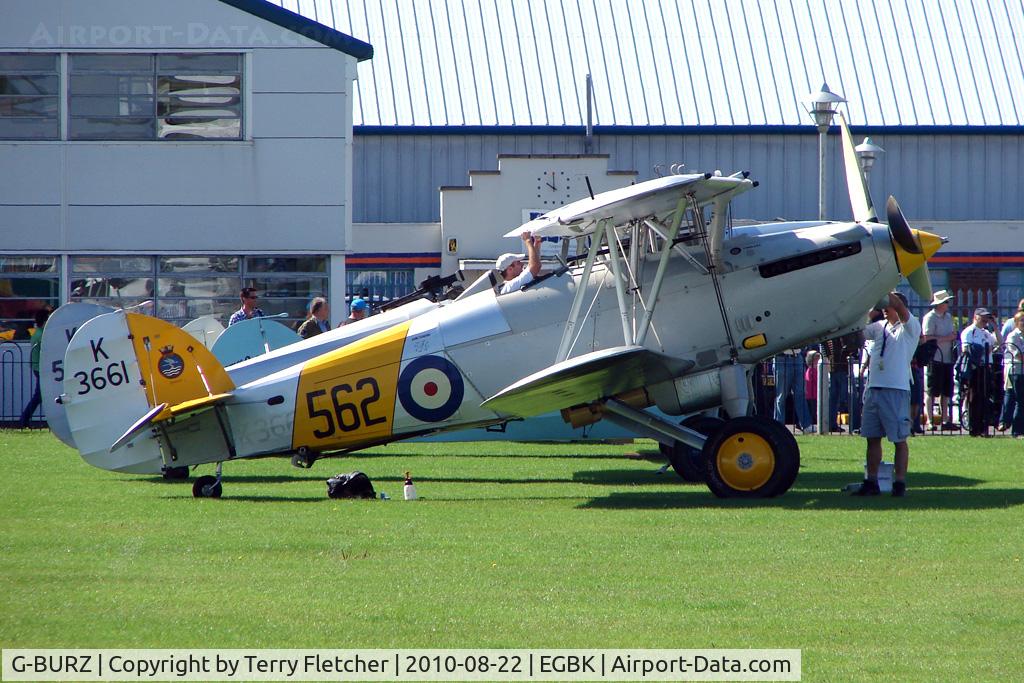 G-BURZ, 1934 Hawker Nimrod II C/N 41H-59890, 1934 Hawker Aircraft Ltd HAWKER NIMROD MKII, c/n: 41H-59890 at 2010 Sywell Airshow