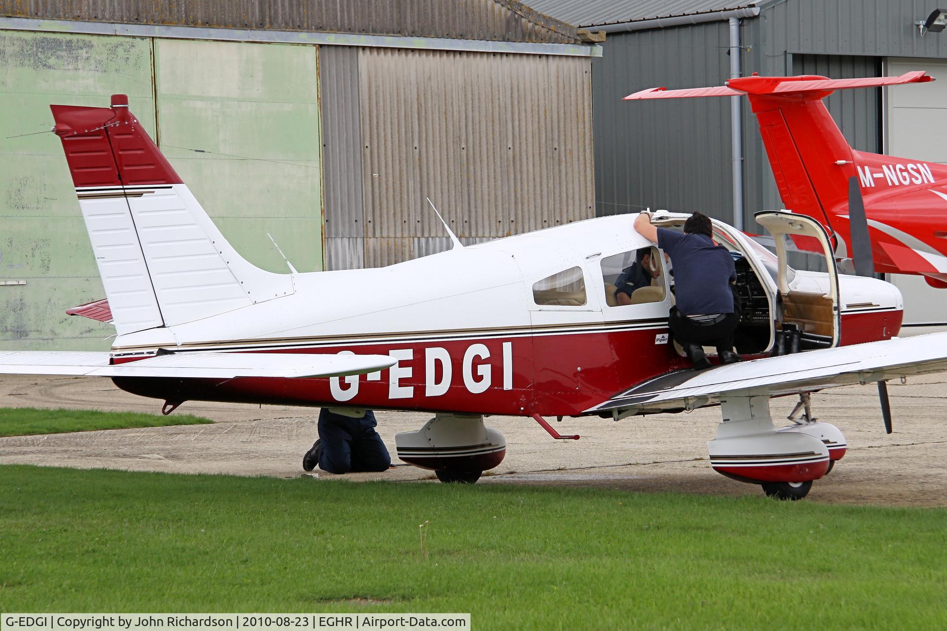 G-EDGI, 1979 Piper PA-28-161 Warrior II C/N 28-7916565, Outside of Maintenance