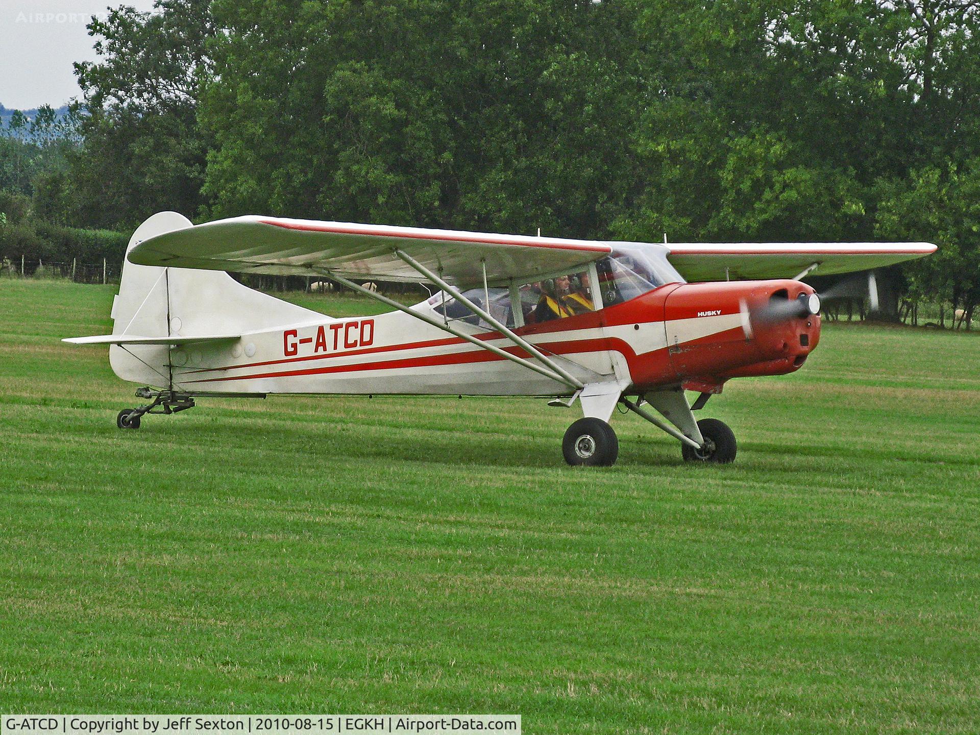 G-ATCD, 1965 Beagle D-5/180 Husky C/N 3683, Landing at Headcorn UK