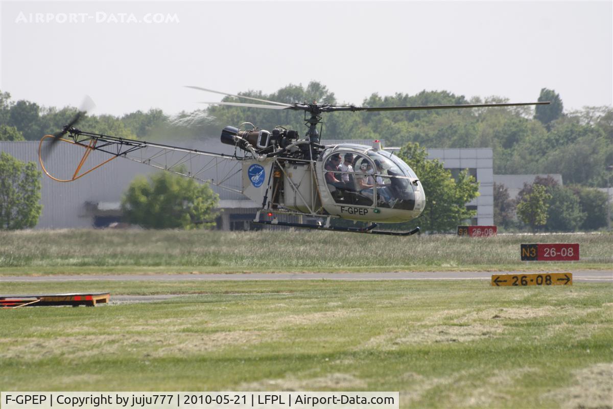 F-GPEP, Sud SE-3130 Alouette II C/N 1322, at Logne
