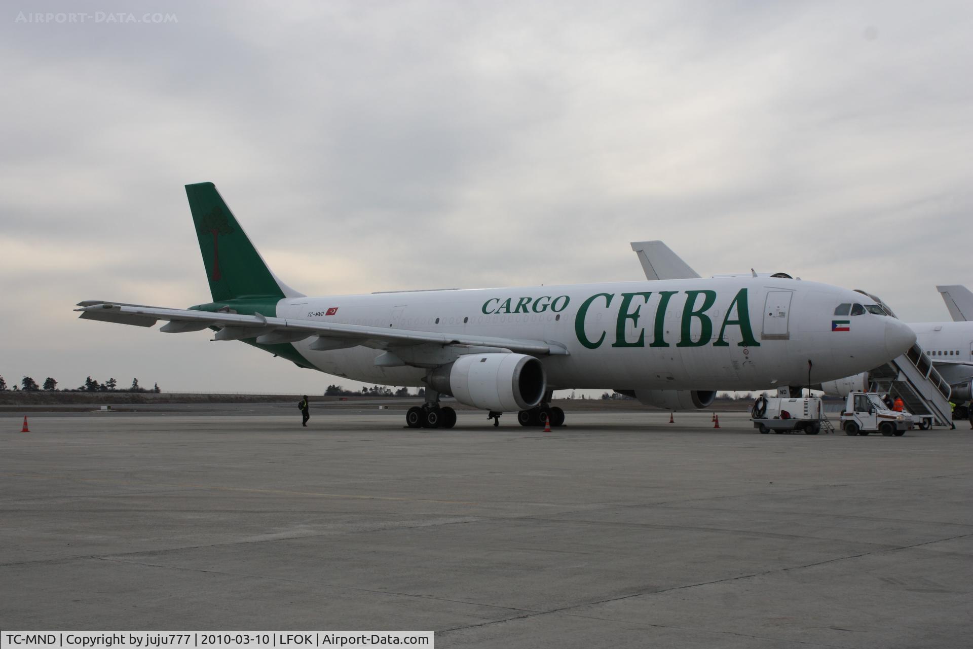 TC-MND, 1982 Airbus A300C4-203F C/N 212, on transit at Vatry
