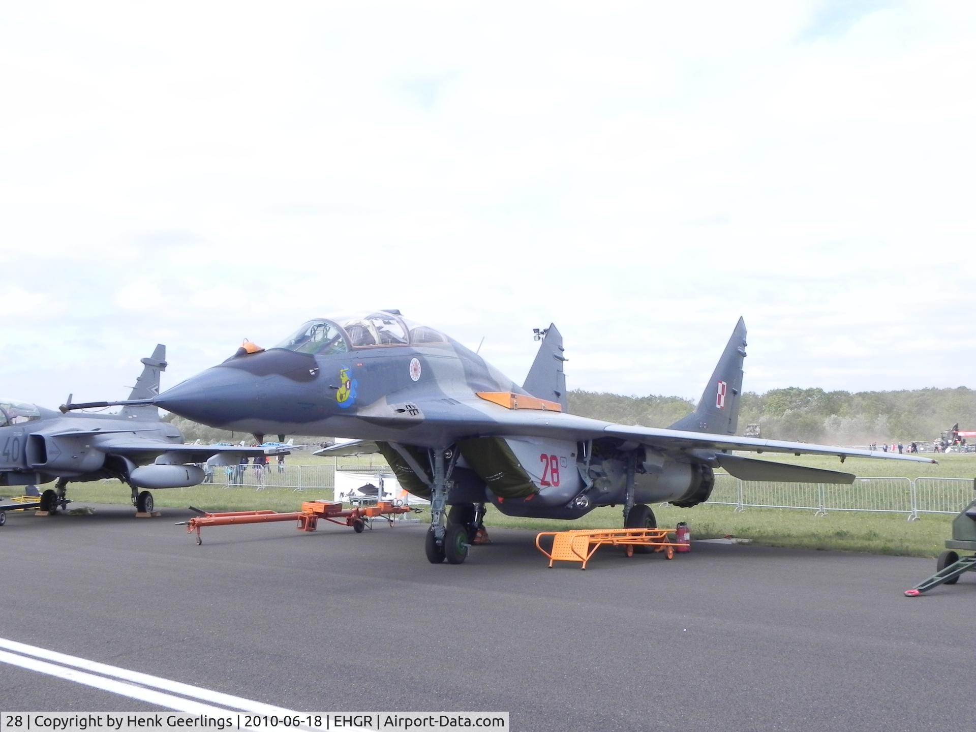 28, Mikoyan-Gurevich MiG-29UB C/N N50903014528, Dutch AF Open Day,  Gilze Rijen AFB  Polish AF ,