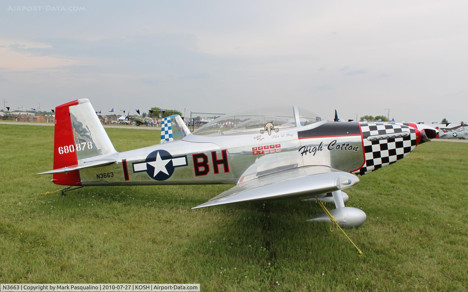 N3663, 2006 Vans RV-8 C/N 80878, RV-8