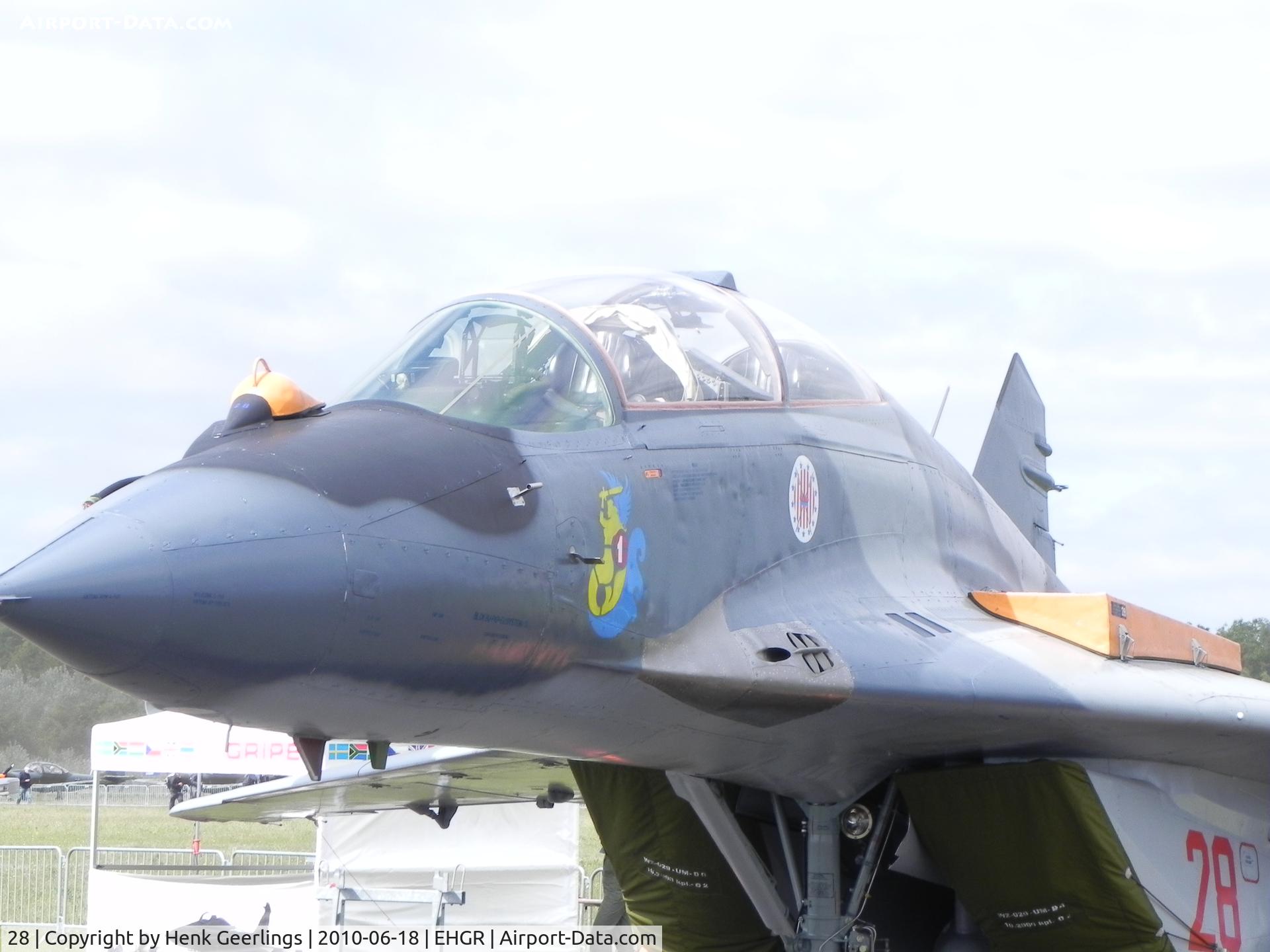28, Mikoyan-Gurevich MiG-29UB C/N N50903014528, Dutch AF Open Day,  Gilze Rijen AFB  Polish AF